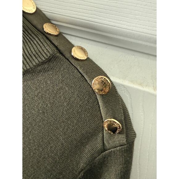 Green Sweater By Calvin Klein Size Large - Picture 5 of 9